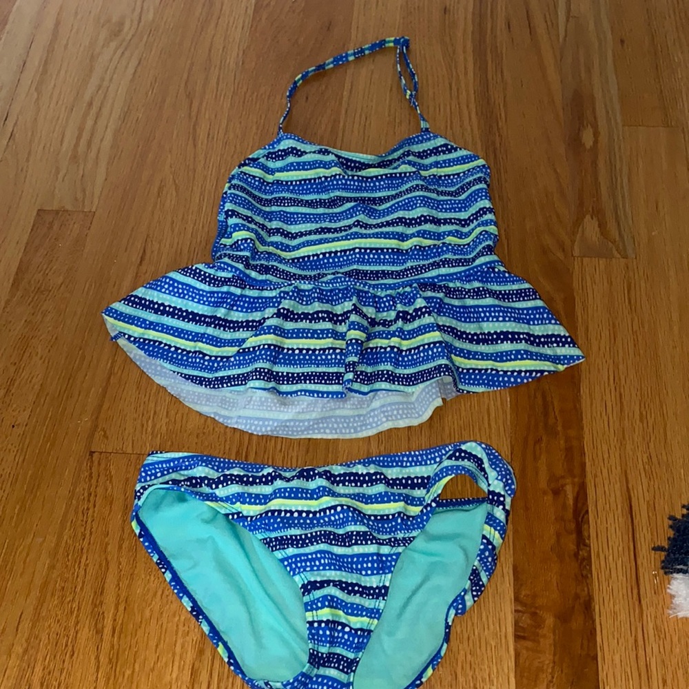 Matching tankini top and bottoms